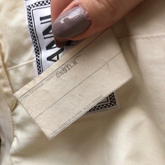 VINTAGE VERSACE White Zip Up Jacket - Picture 12 of 12